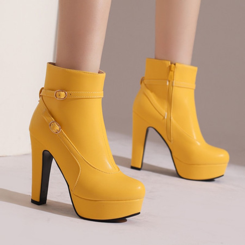Ethnic Modern Fashion - Модные женские ботинки на платформе, пикантные