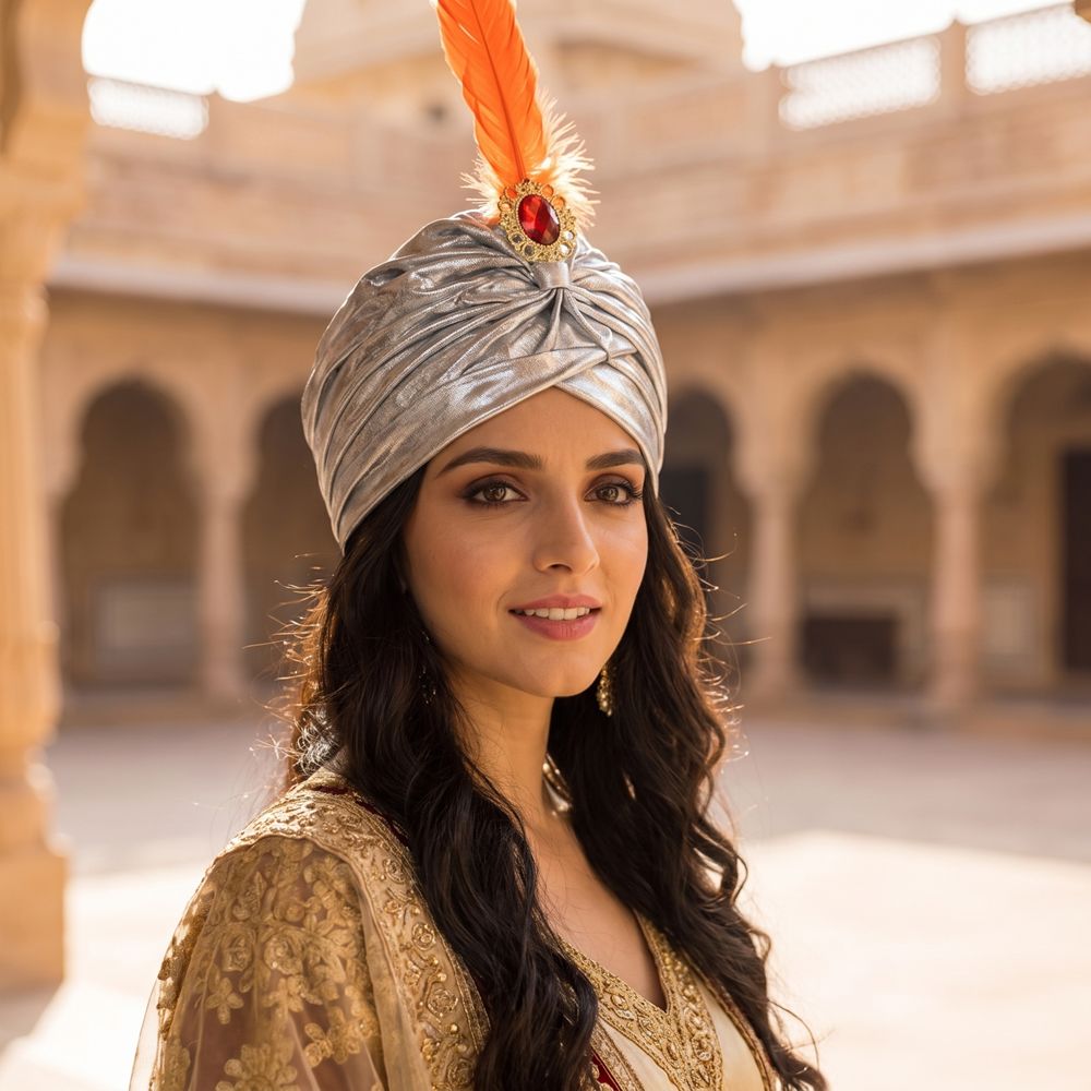 Шляпа-тюрбан с перьями, арабск – обзор и цена Ethnic Fashion India